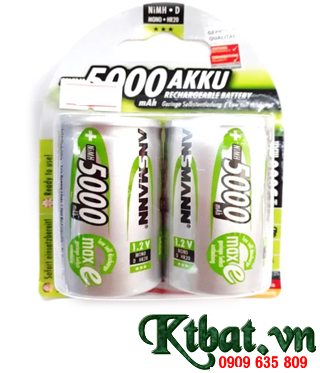 Ansmann MaxE | D-5000mAh-1.2V Rechargeable Batteries