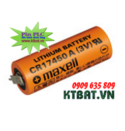 Pin PLC Maxell CR17450A lithium 3V size 4/5A Made in Japan