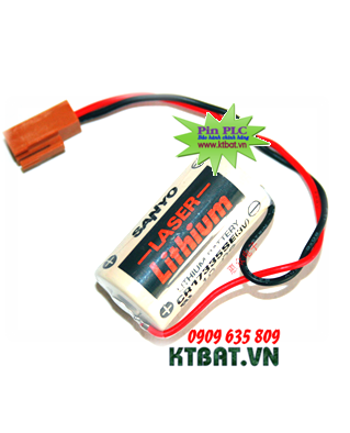 Pin PLC Sanyo CR17335SE lithium 3V size 2/3A 1800mAh -Made in Japan