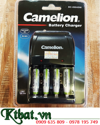 Camelion BC-0904SM _Bộ sạc AAA kèm 4 pin sạc Camelion AlwaysReady NH-AAA1100ARBP2