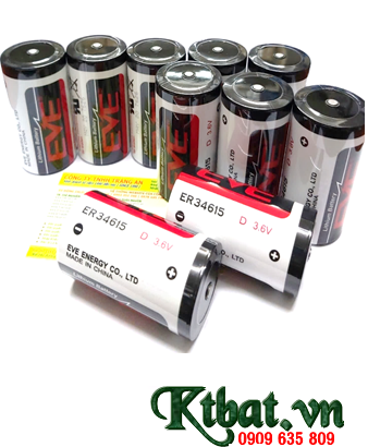Pin ER34615 Pin EVE ER34615, Pin nuôi nguồn PLC EVE ER34615 lithium 3.6v D 19000mAh chính hãng