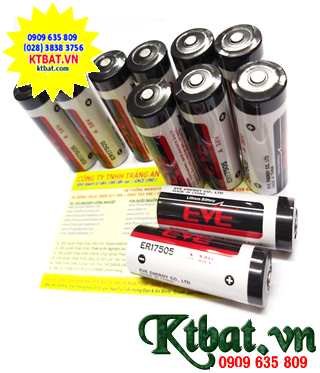 EVE ER17505; Pin nuôi nguồn EVE ER17505 (17mmx50.5mm) lithium 3.6v A 3600mAh chính hãng