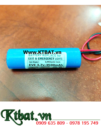 Pin đèn Exit thoát hiểm Sự cố Pin sạc Lithium Li-ion INR18650/35V (3500mAh,10A) chính hãng