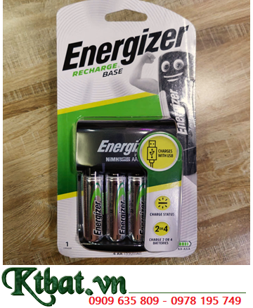Energizer CHVC5 (cáp sạc USB), Bộ sạc pin AA kèm sẳn 4 pin sạc Energizer AA1350mAh 1.2v chính hãng