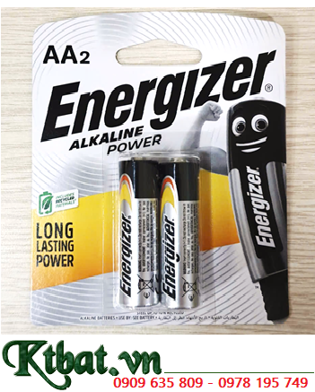Energizer E91-BP2; Pin AA 1.5v Energizer E91-BP2 LR6 Alkaline Power (Singapore) /MẪU MỚI
