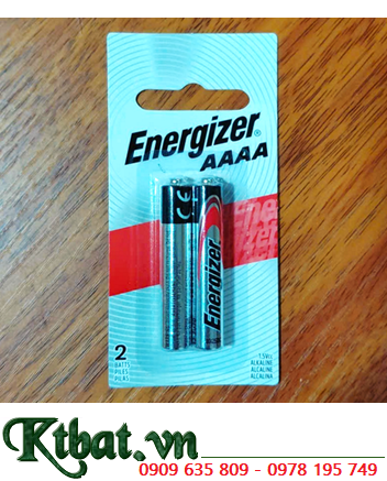 Energizer E96-BP2 (vỉ Vuông Thị trường Mỹ), Pin AAAA 1.5v Alkaline Energizer E96-BP2, LR8D425 (Vỉ 2viên)