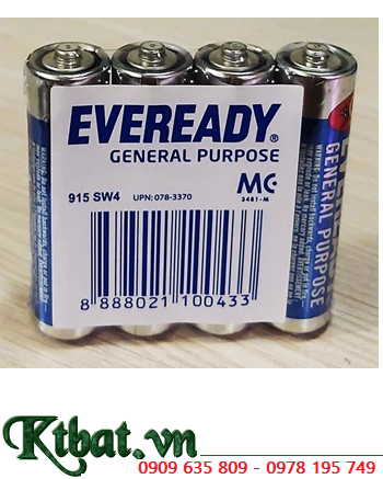 Eveready 915 AA SW4, Pin 1.5v Eveready 915 AA SW4 General Purpose chính hãng (Gói 4viên)