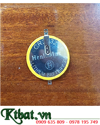 HenliMax CR3032 (2 chân thép hàn); Pin 3v lithium HenliMax CR3032 chính hãng