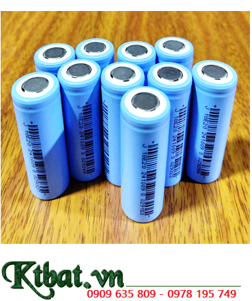 Pin sạc 18500; Pin sạc 3.7v Lithium Li-ion ICR18500 (2000mAh, 18mmx50.5mm) chính hãng