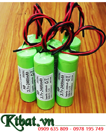 Pin đèn Exit thoát hiểm 18650-2400mAh, Pin đèn sự cố khẩn cấp 18650-2400mAh (Dây Zắc cắm)