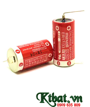 Pin Maxell ER17/33 _Pin ER17/33; Pin nuôi nguồn PLC Maxell ER17/33 lithium 3.6v 2/3A 1600mAh _Xuất xứ Nhật