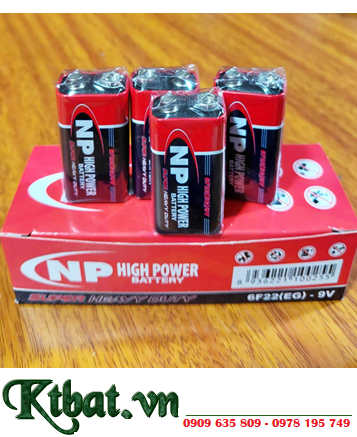 COMBO 01HỘP=10viên Pin 9v vuông NP 6F22 High Power _Giá chỉ 98.000 /hộp 10 viên