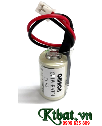 Pin Omron CJ1W-BAT01 Lithium 3V size 1/2AA 850mAh - Made in Japan