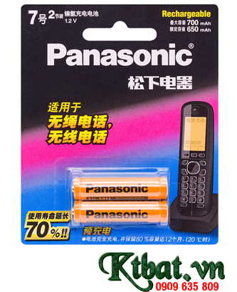 Panasonic BK-4LADW;  AAA 1.2v Panasonic BK-4LADW (AAA650mAh) Cordless DECT