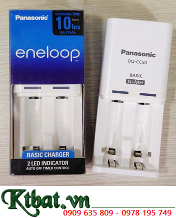 Panasonic BQ-CC50T, Máy sạc pin AA và AAA Panasonic BQ-CC50T (2 rảnh sạc) /Bảo hành 06 tháng