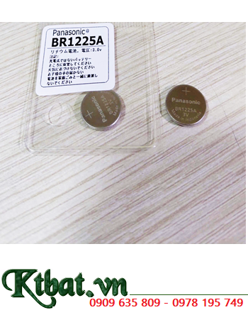 Panasonic BR1225A, Pin 3v lithium BR1225A (chịu nhiệt 125°C), Xuất xứ Indonesia