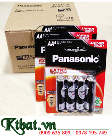 COMBO 01hộp=48viên Pin AA 1.5v Panasonic R6NT/4B UM-3NT/4B chính hãng, Giá chỉ 189.000/ Hộp 48viên