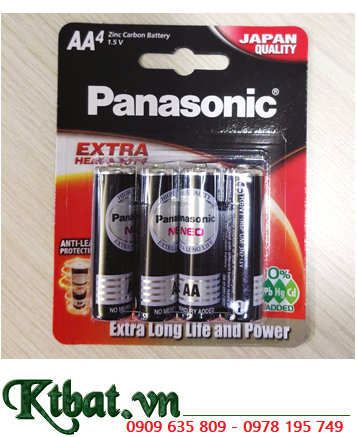 Panasonic R6NT/4B; Pin AA 1.5v Panasonic R6NT/4B UM-3NT/4B Extra Heavy Duty (Loại vỉ 4viên)