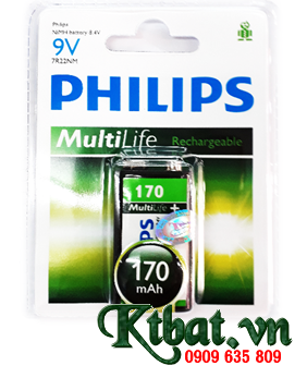 Philips 9VB1A17/97 (9v 170mAh Rechargeable Batteries )
