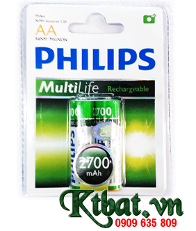 Philips R6B2A270/97 (AA 2700mAh 1.2v Rechargeable Batteries)