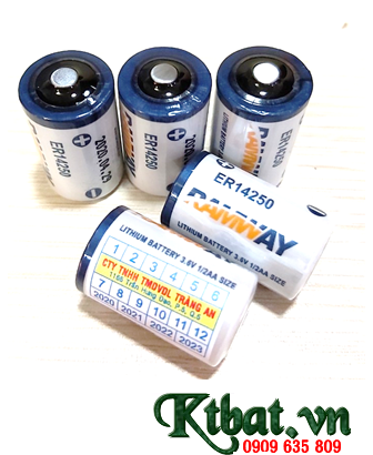 Pin ER14250 _Pin RAMWAY ER14250; Pin nuôi nguồn RAMWAY ER14250 3.6v 1/2AA 1200mAh chính hãng | HÀNG CÓ SẲN