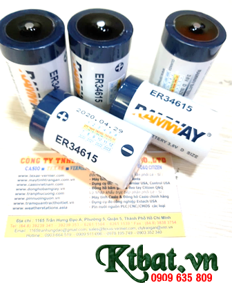 Pin ER34615 _Pin RAMWAY ER34615; Pin nuôi nguồn RAMWAY ER34615 D 19000mAh 3.6v chính hãng| HÀNG CÓ SẲN