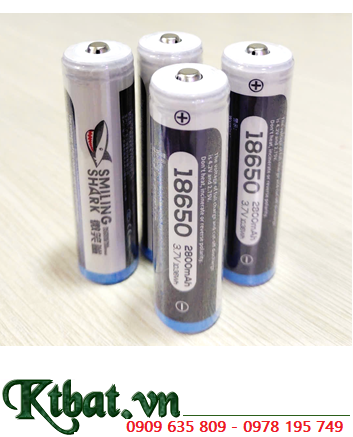 Smilling Shark 18650-2800mAh, Pin sạc 3.7-4.2v cho đèn Pin Quạt điện SS 18650-2800mAh