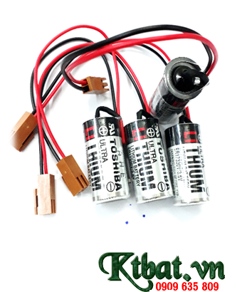in Toshiba ER17330V _Pin ER17330V; Pin nuôi nguồn PLC Toshiba ER17330V lithium 3.6v 1800mAh _Xuất xứ Nhật _Bảo hành 1 năm