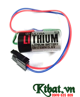 Pin Toshiba ER17330V _Pin ER17330V; Pin nuôi nguồn PLC Toshiba ER17330V lithium 3.6v 1800mAh _Xuất xứ Nhật _Bảo hành 1 năm