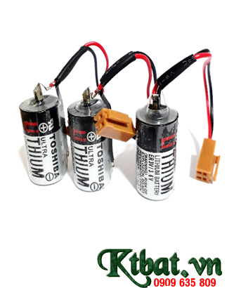Pin Toshiba ER4V _Pin ER4V _Pin ER14335; Pin nuôi nguồn PLC Toshiba ER4V lithium 3.6v 2/3AA 1200mAh _Xuất xứ Nhật _Bảo hành 1 năm